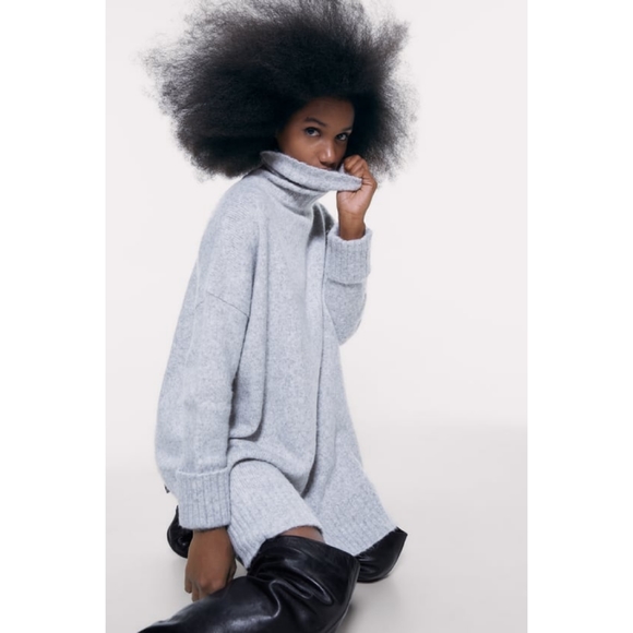 ZARA Soft feel sweater dress - Picture 5 of 6